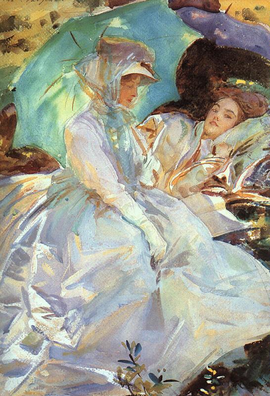 Reading, John Singer Sargent